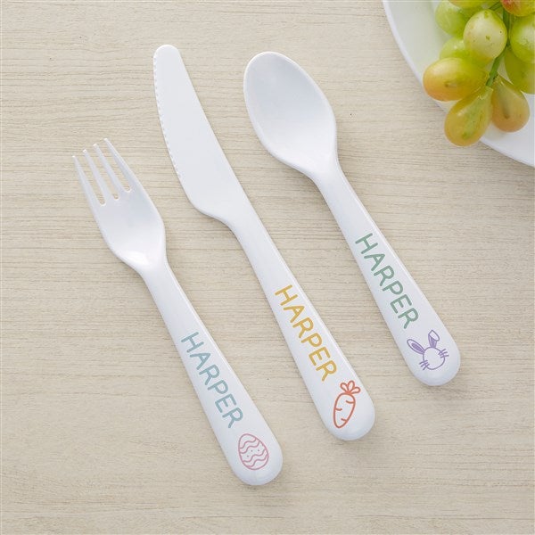 Easter Repeating Name Personalized Kids Dinnerware  - 52289