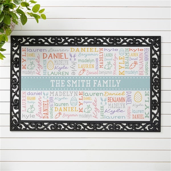 Easter Repeating Name Personalized Doormat  - 52296