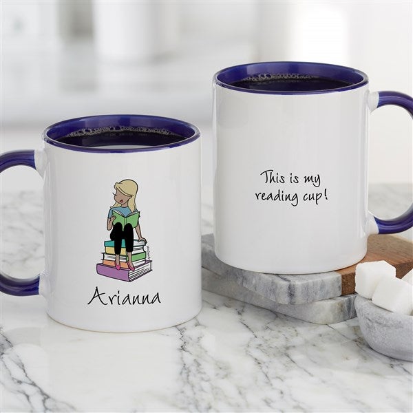 Book Lover philoSophie&#39;s® Personalized Coffee Mugs - 52456