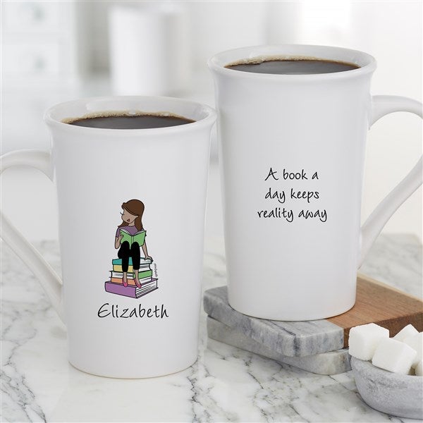 Book Lover philoSophie&#39;s® Personalized Coffee Mugs - 52456