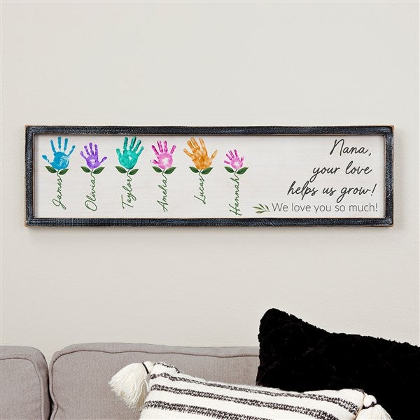 Hands of Love Personalized Barnwood Frame Wall Art - 52592