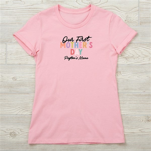 Colorful First Mother&#39;s Day Personalized Ladies Shirts - 52607