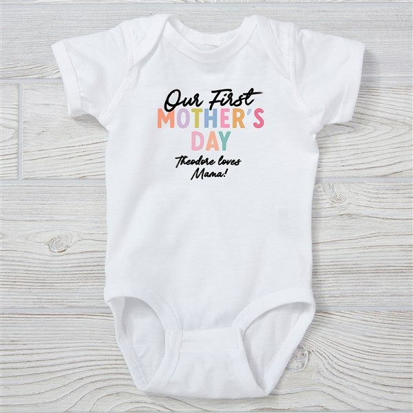 Colorful First Mother&#39;s Day Personalized Baby Clothing - 52608