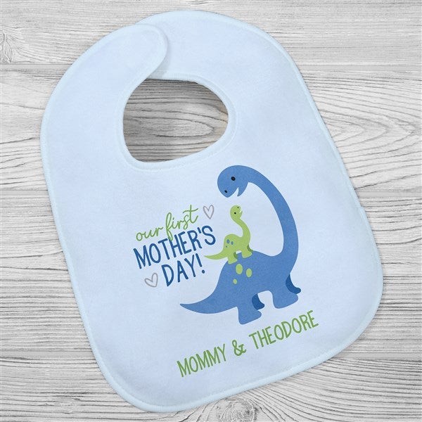 First Mother&#39;s Day Dino Personalized Baby Bib - 52612