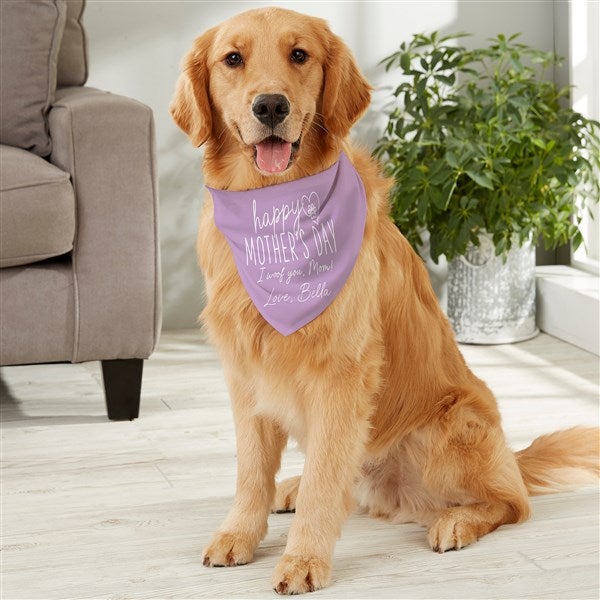 Happy Mother&#39;s Day Personalized Dog Bandana - 52615