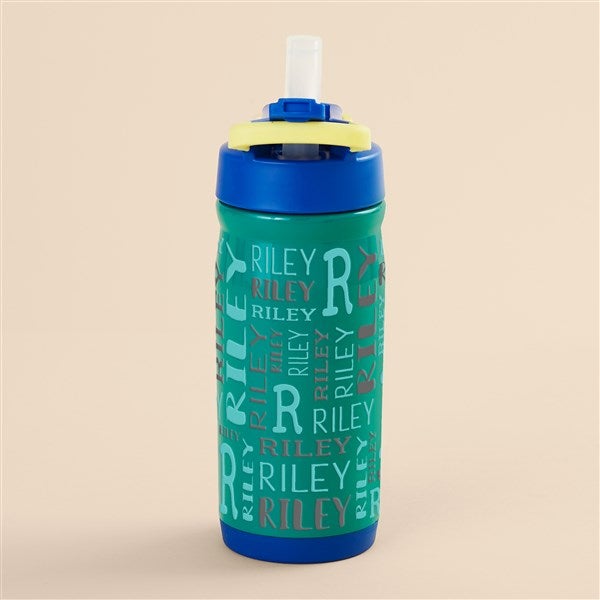 Name & Initial Personalized Kids Insulated Water Bottles - 14oz - 52690