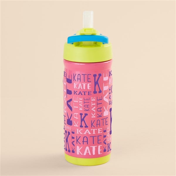 Name & Initial Personalized Kids Insulated Water Bottles - 14oz - 52690