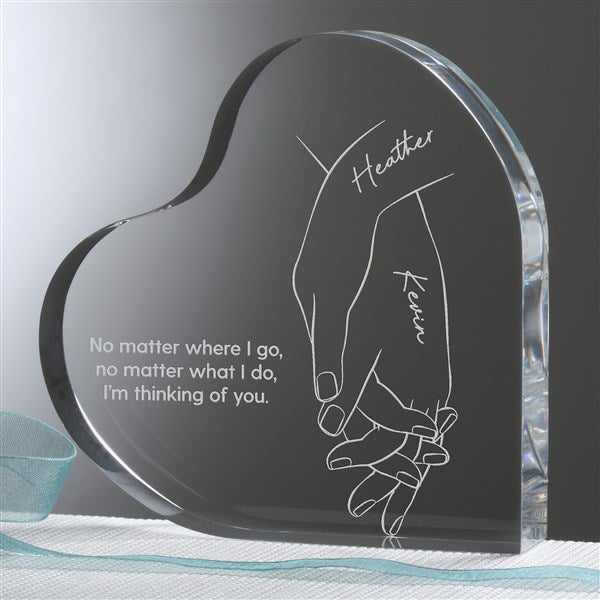 Hand in Hand Personalized Heart Keepsake - 52849