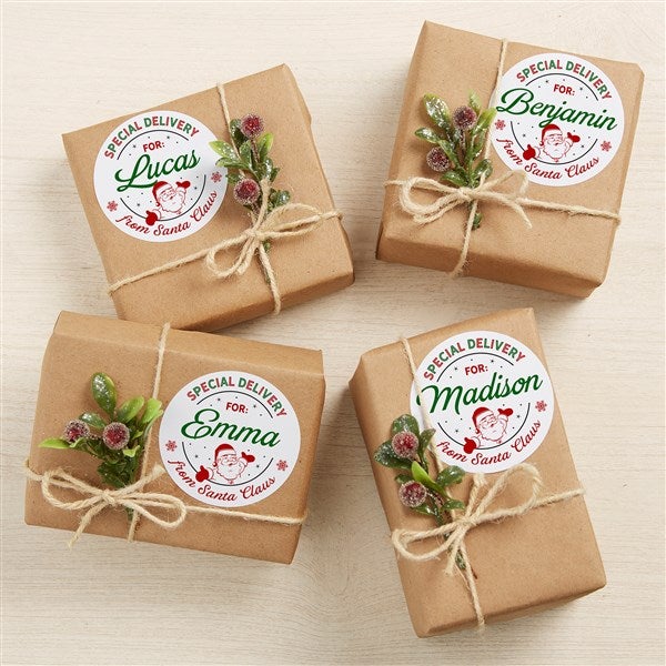 Special Delivery From Santa Personalized Gift Stickers - 52928