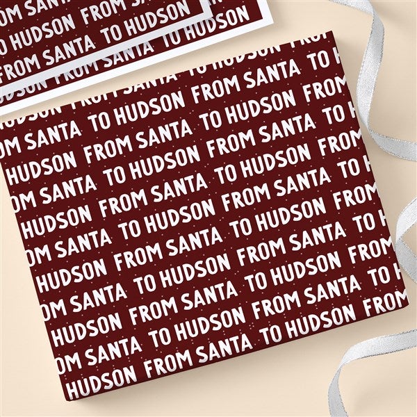 From Santa Personalized Wrapping Paper - 52964