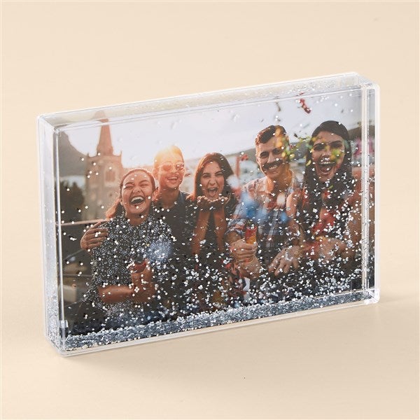 Cherished Memories Personalized 4x6 Photo Glitter Block - 52991