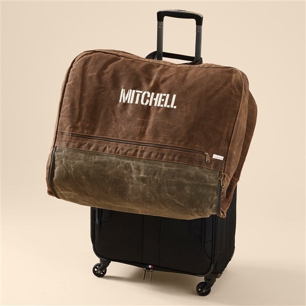 Embroidered Waxed Canvas Garment Bag - 53003