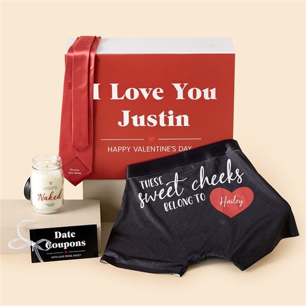 Sexy Valentine Personalized Gift Set For Him  - 53143