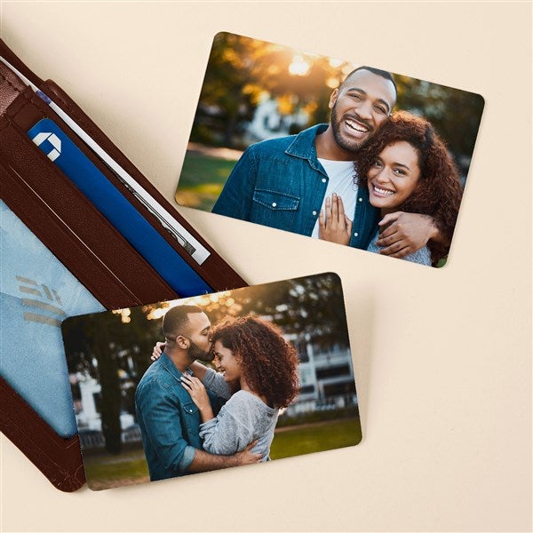 Photo Personalized Double Sided Metal Wallet Card - 53208