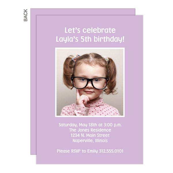 Party Photo Personalized Party Invitation - 53222