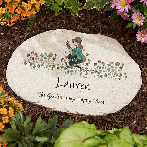 Garden philoSophie&#39;s® Personalized Round Garden Stone - 53237