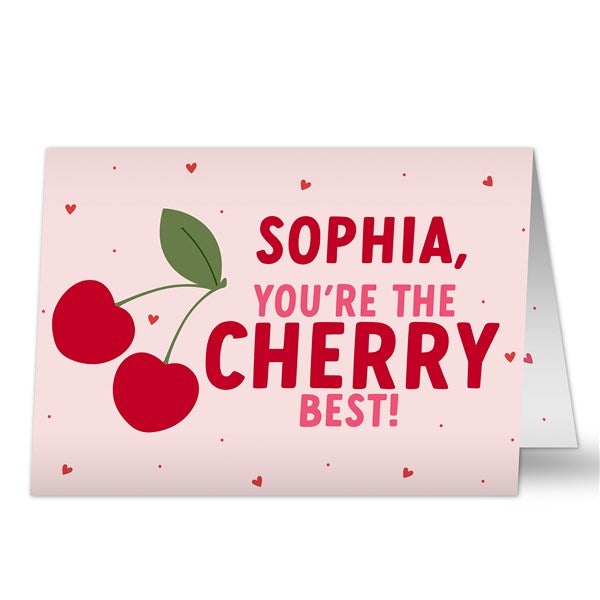 Sweet Cherries Personalized Greeting Card - 53411