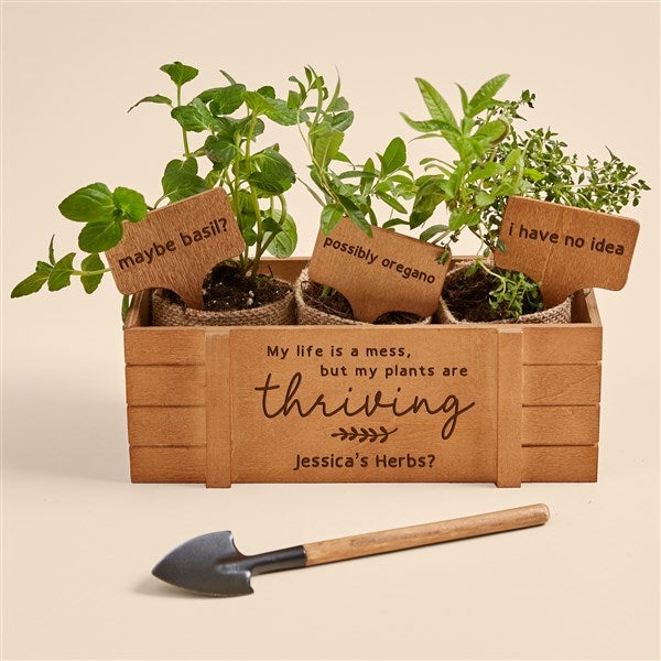 Fun Plant Quotes Personalized Herb Garden - 53645