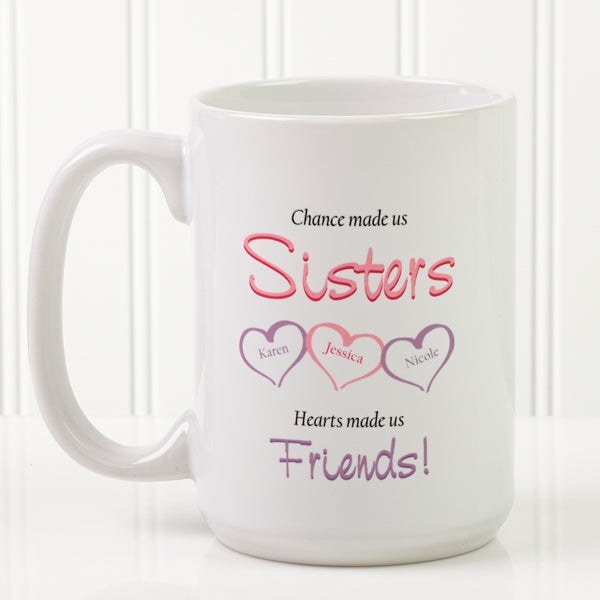 Personalized Large Coffee Mugs For Sister - My Sister, My Friend