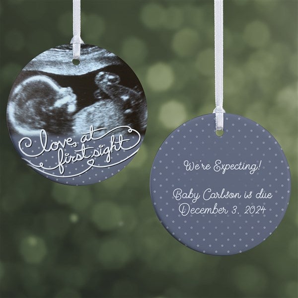 Baby Sonogram Photo Personalized Christmas Ornament - 5865