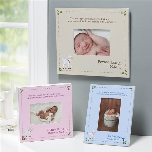 Personalized Baby Christening & Baptism Picture Frames