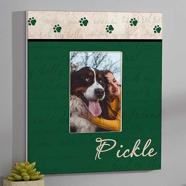 Man's Best Friend Personalized Dog Picture Frame - 6551