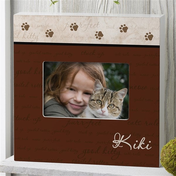 Personalized Cat Picture Frame - Good Kitty - 6552