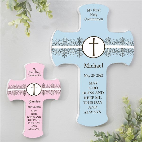 First Holy Communion Personalized Wall Cross