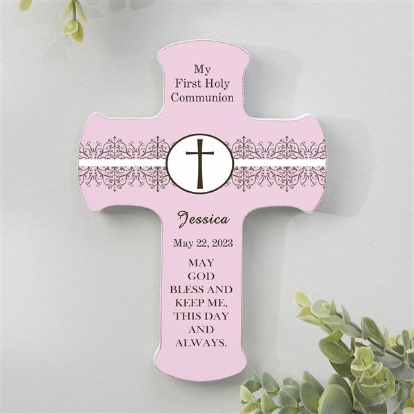 pink communion cross
