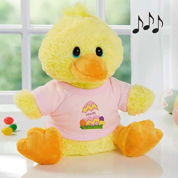 personalized stuffed duck