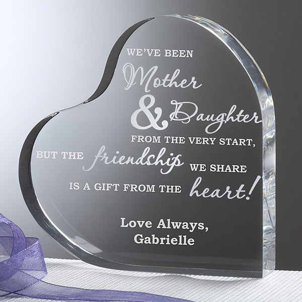 Mother & Daughter Keepsake Heart Personalized Gift - 6710