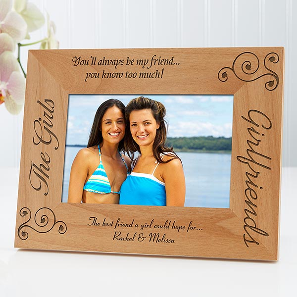 4x6 Picture Frame for Best Friend Picture Frame for Women, Birthday Gifts  for Friend Female, Forever Friends Photo Frame- Side By Side Or Miles Apart