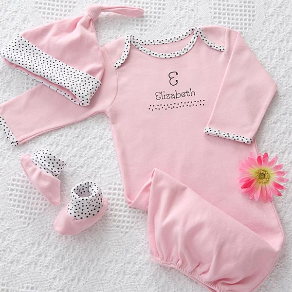 Personalized Baby Clothes Gift Set  Newborn Girl