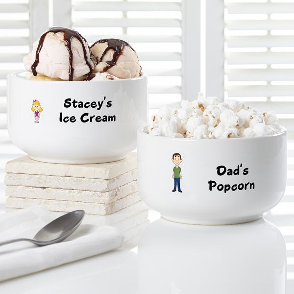 Family Characters Personalized 14 oz. Treat Bowl