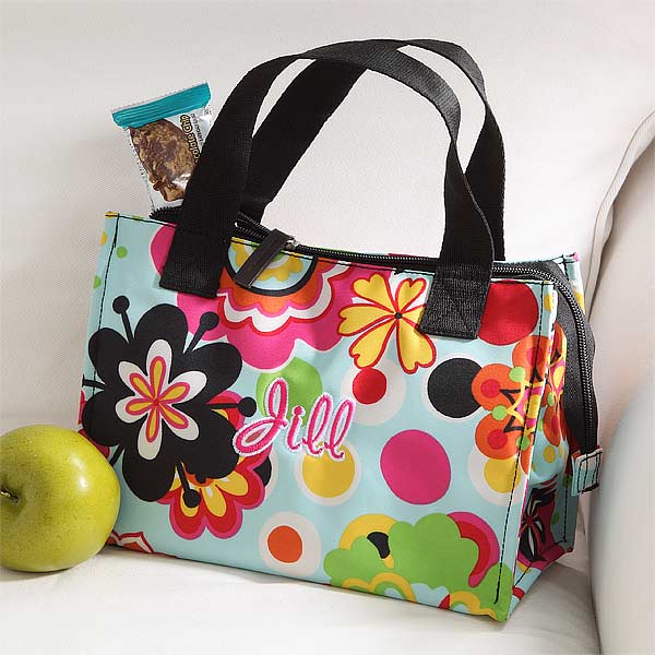 7189   Insulated Floral Blossoms Lunch Tote   Full Bag