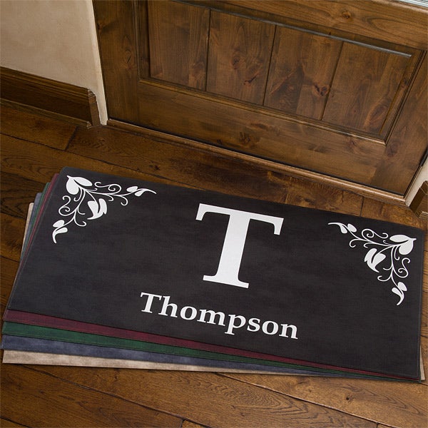 Personalized Family Doormats - Elegant Monogram - 7198