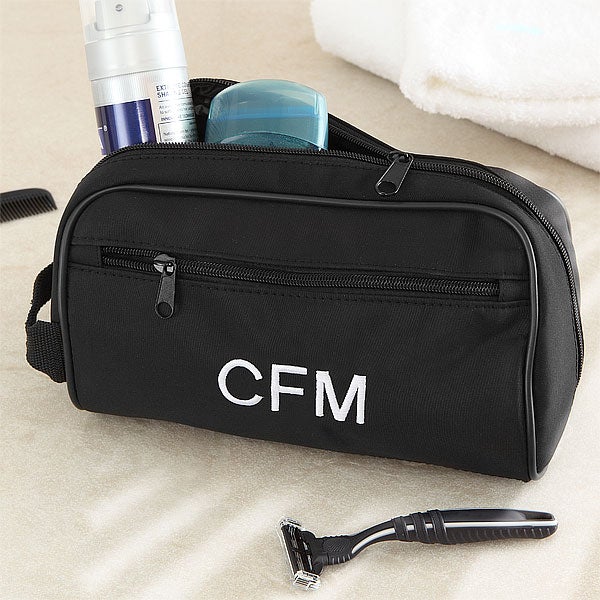 7289   Embroidered Monogram Travel Case 