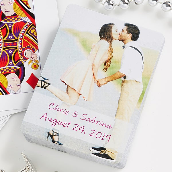 Personalized Wedding Favor Photo Playing Cards