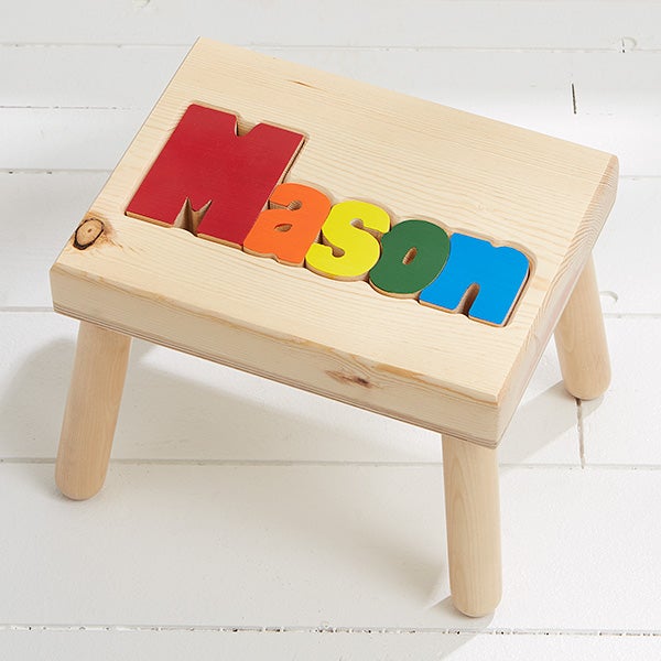 personalized kid stools puzzle