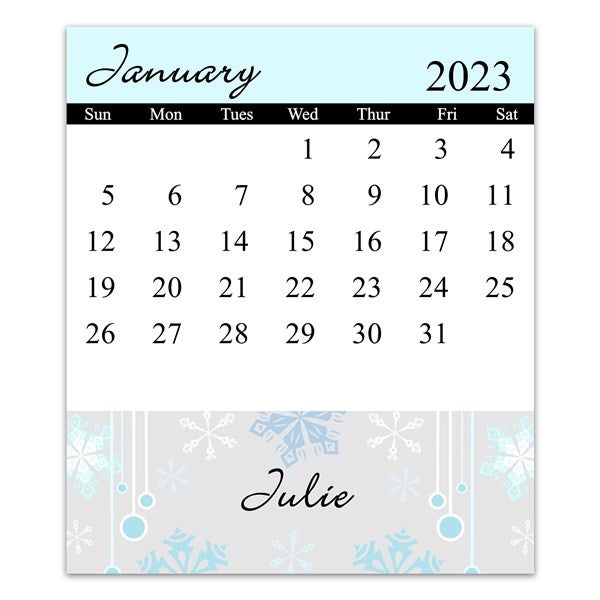 Personalized Desk Calendar - Changing Seasons