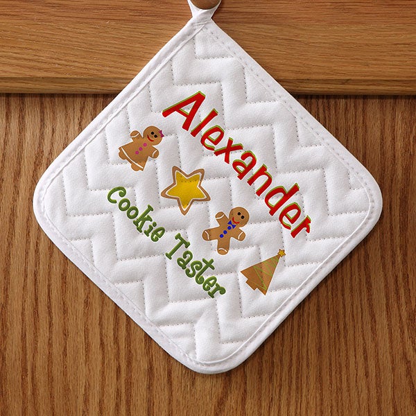 Christmas Cookies Personalized Apron & Potholder - 7646