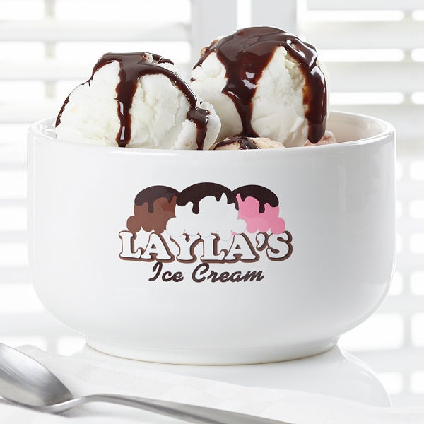 Personalized Family Ice Cream Bowls  Ice cream bowl, Corporate gifts,  Personalized family