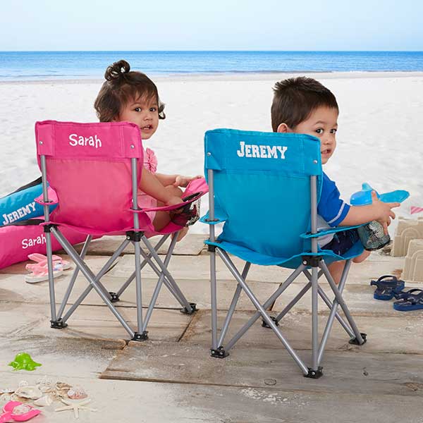 Toddler Personalized Pink Folding Camp Chair