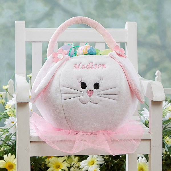 Easter bunny basket store personalized