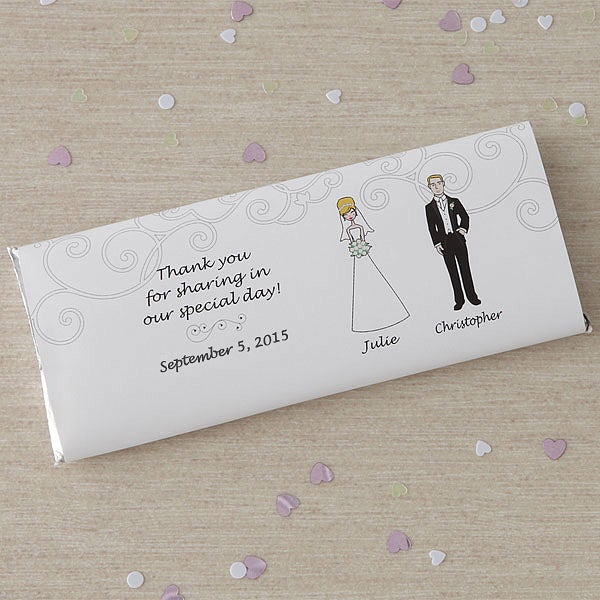 8034   Wedding Party Characters© Custom Candy Bar Wrappers 