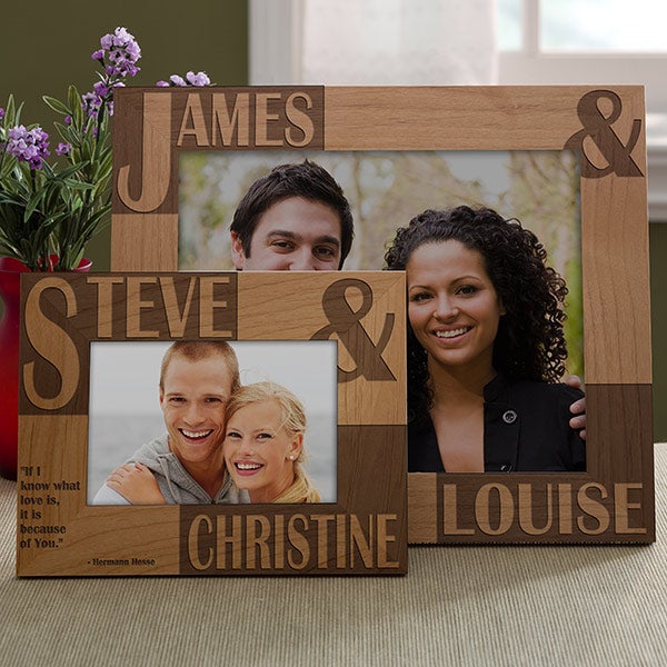 8098   Because Of You Personalized Frame   Full View