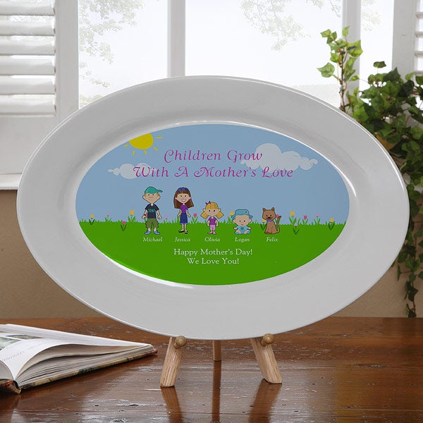 8148   A Mothers Love© Personalized Platter 