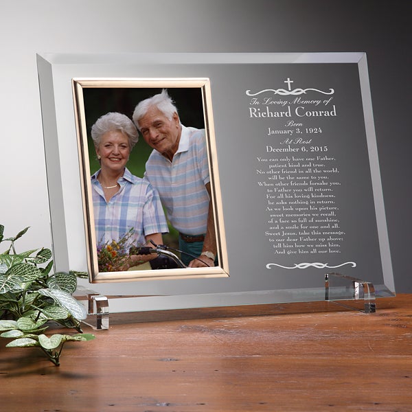 8201   We Shall Meet Again Memorial Engraved Frame 