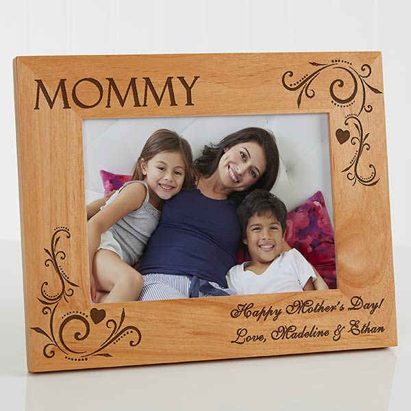 Personalized Picture Frames for Mom - Loving Hearts - 8240