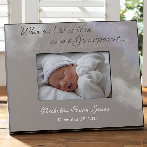 8720   A Grandparent Is Born Personalized Frame 